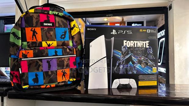 Ps5 Slim Digital With Fortnite Game and Fortnite Bag Free