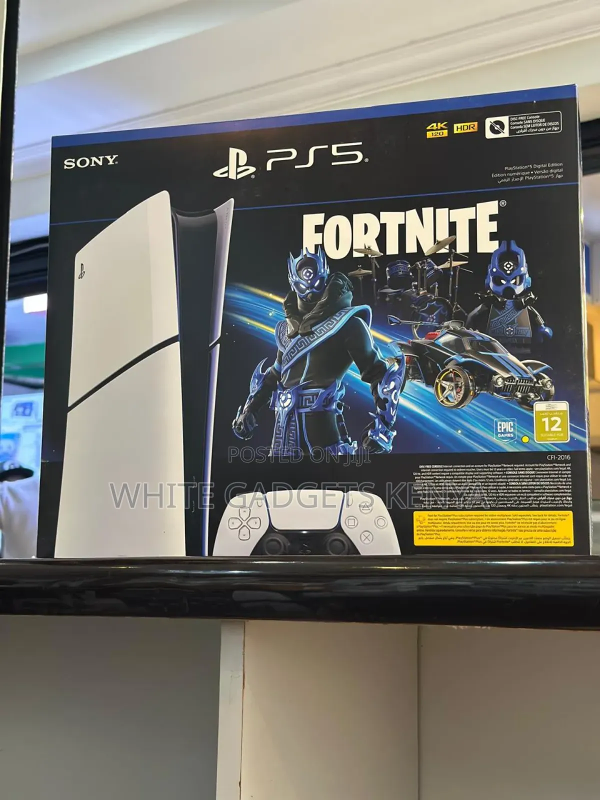 Ps5 Slim Digital With Fortnite Game and Fortnite Bag Free