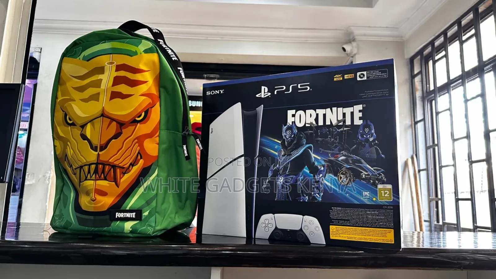 Ps5 Slim Digital With Fortnite Game and Fortnite Bag Free