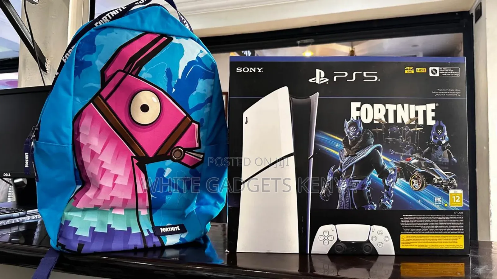 Ps5 Slim Digital With Fortnite Game and Fortnite Bag Free