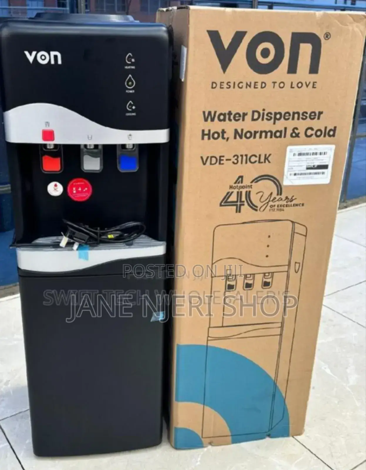 Hot Cold and Normal Von 3 Taps Dispenser