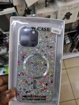 iPhone 13 Pro Max Bling Glitter Design Shockproof Case-Gray - thumbnail 2