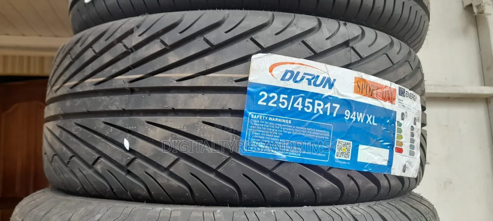 225/45r17 Durun Tyres Brand New