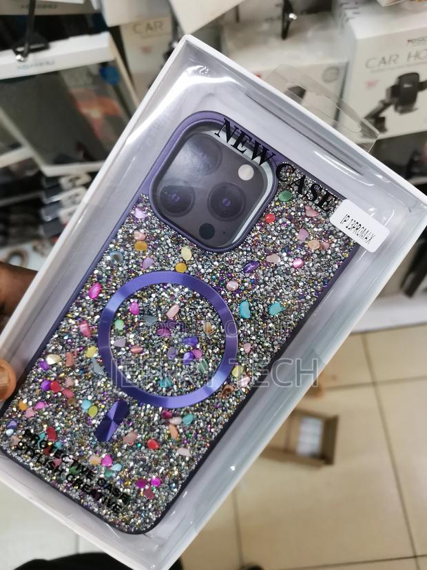 iPhone 13 Pro Max Glitter Case With Magsafe-Purple - thumbnail 3