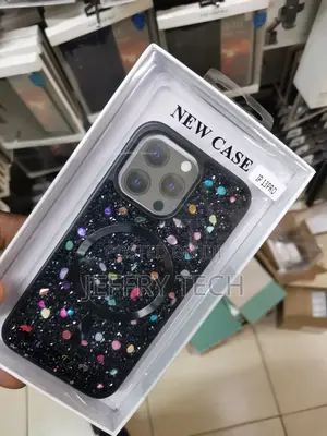 iPhone 13 Pro Glitter Diamond Rhinestone,Magsafe Case-Black