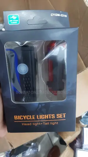 Bike Headlight Taillight Night Riding Safety Set Bike Light