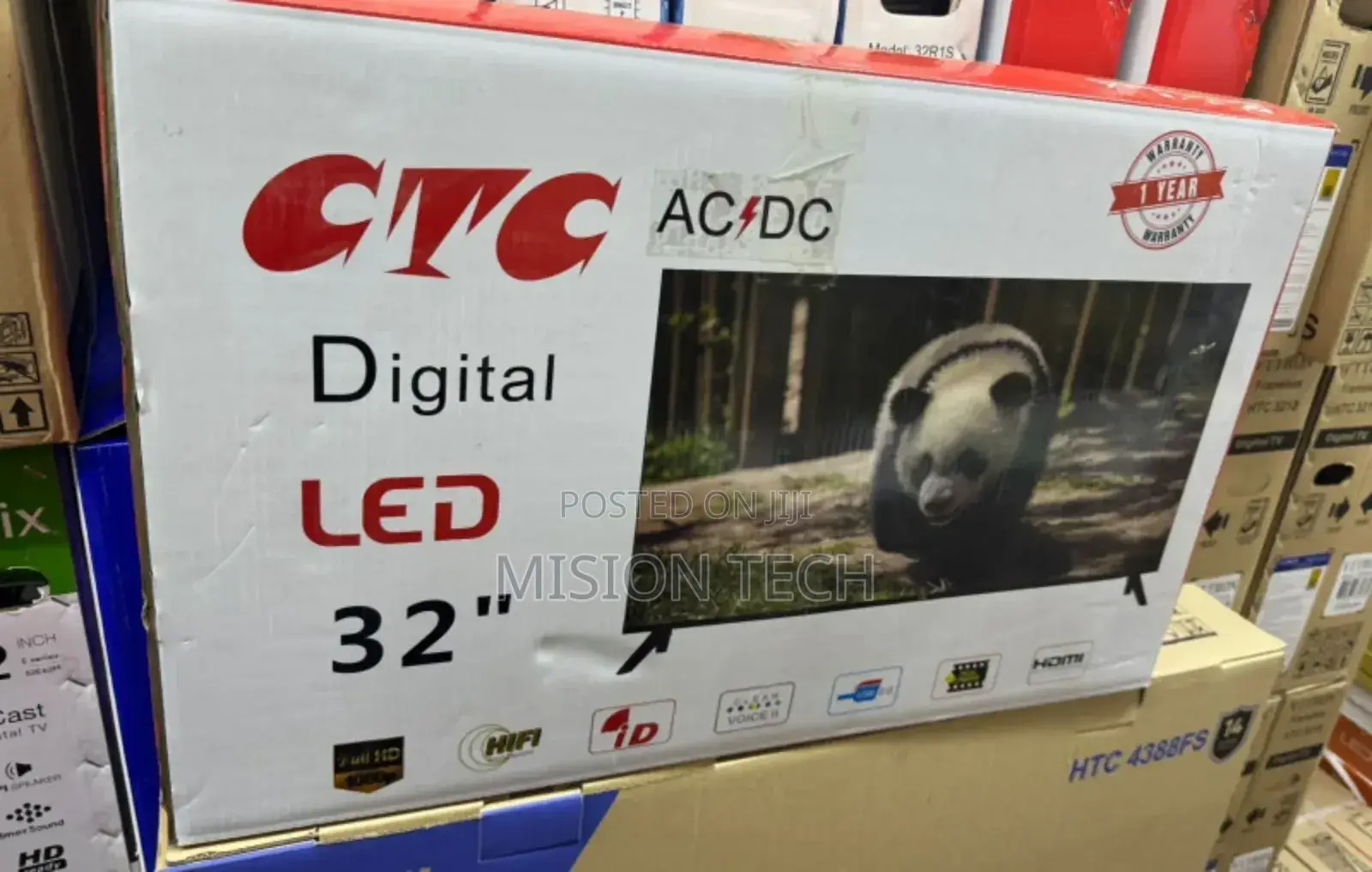 CTC 32" Inch Ac/Dc Frameless Digital TV LED Hd 