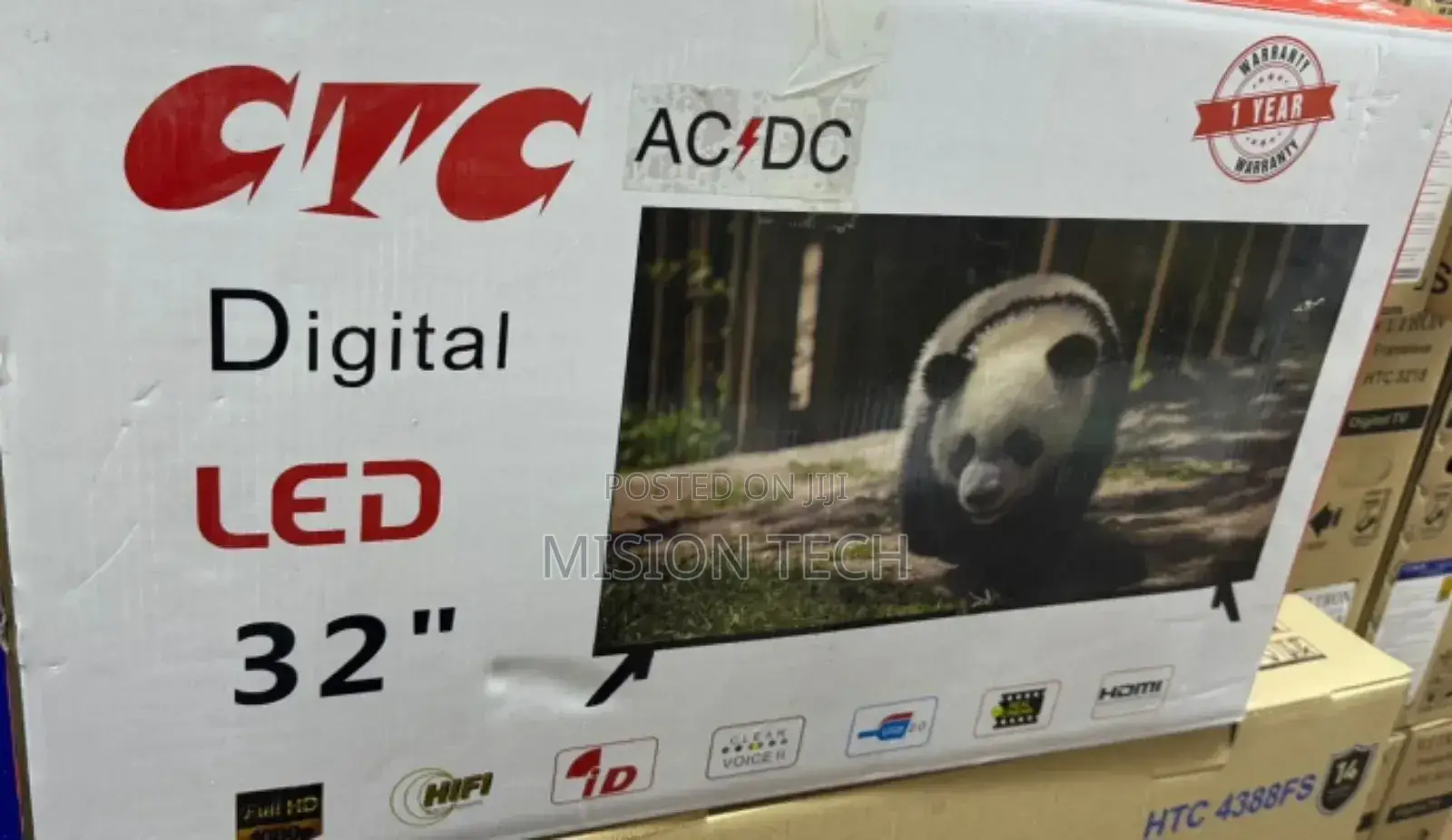 CTC 32" Inch Ac/Dc Frameless Digital TV LED Hd 