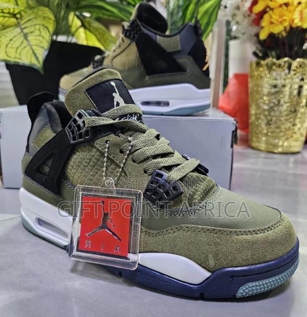 Jordan 4 Olive Green Sneakers - thumbnail 4