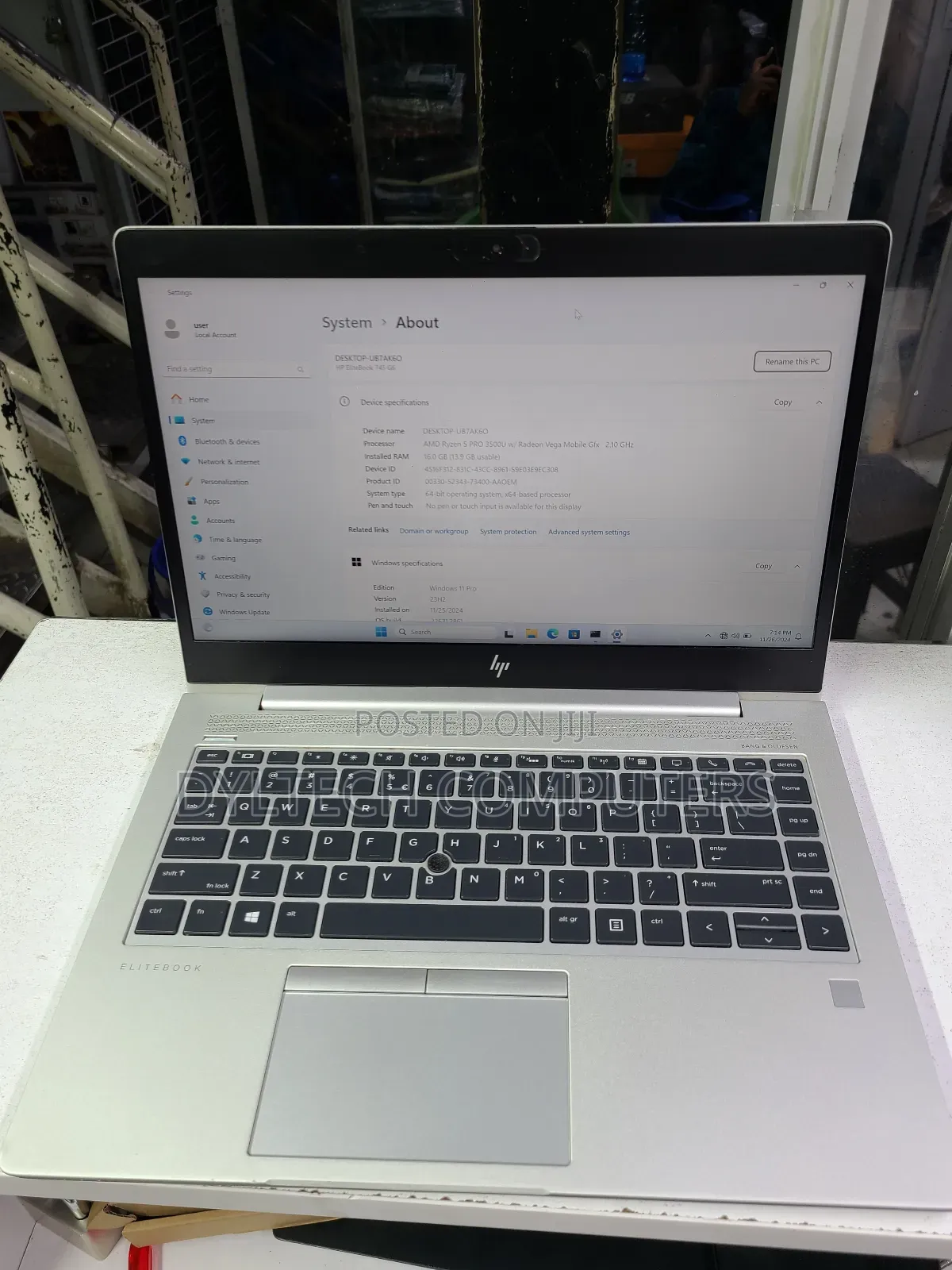 Laptop HP EliteBook 745 G6 16GB AMD Ryzen 5 SSD 512GB