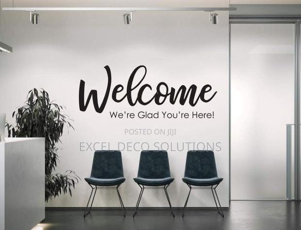 Welcome Note Wall Art Decal