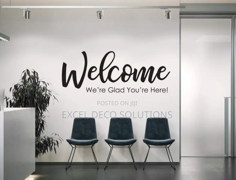 Welcome Note Wall Art Decal
