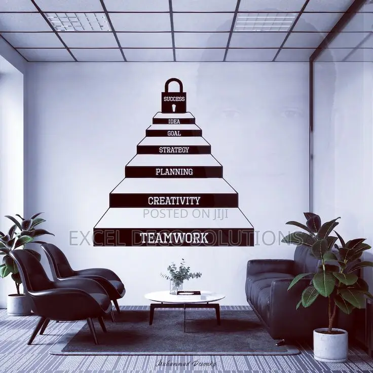 Workplace Core Values on Vinyl Mural
