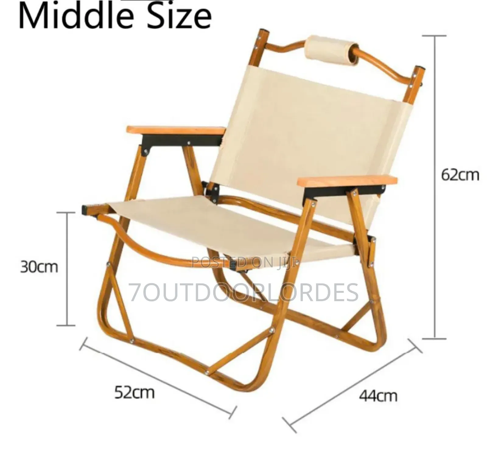 Khaki Kermit Medium Camping Chairs