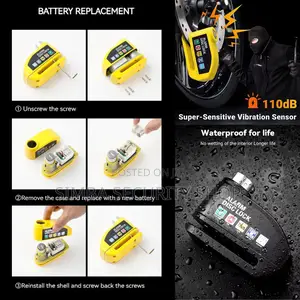 Anti-Theft Alarm Brake Disc Lock Motorcycle Bicycle Siren