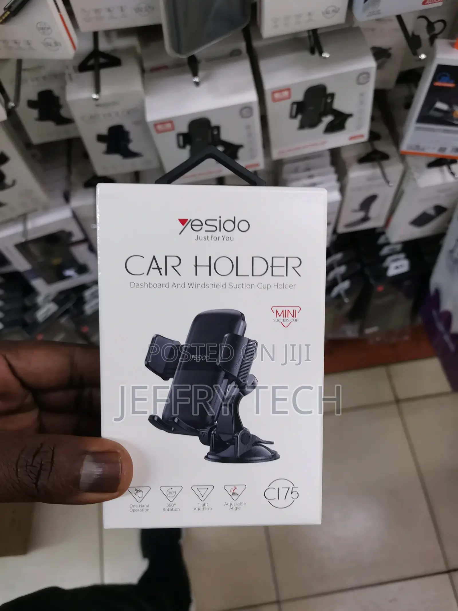 Car Cradle Mobile Phone Holder Mount Stand | Compact Durable
