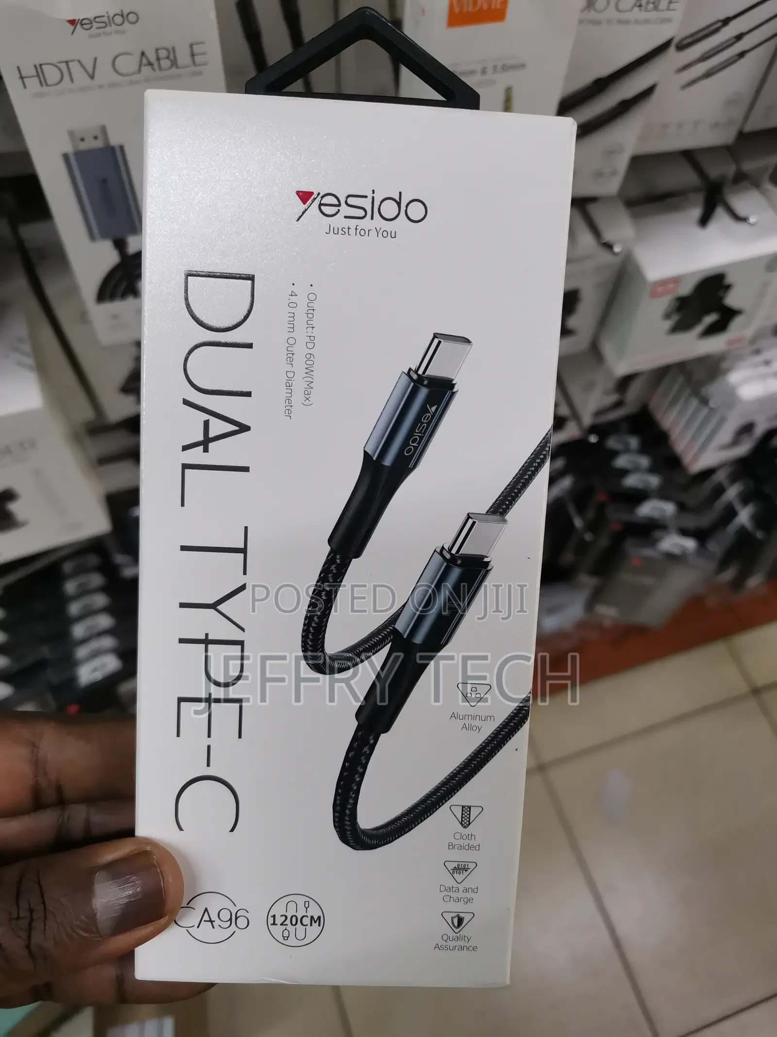 USB-C / Type-C to USB-C / Type-C Fast Charging Cable, Lengt