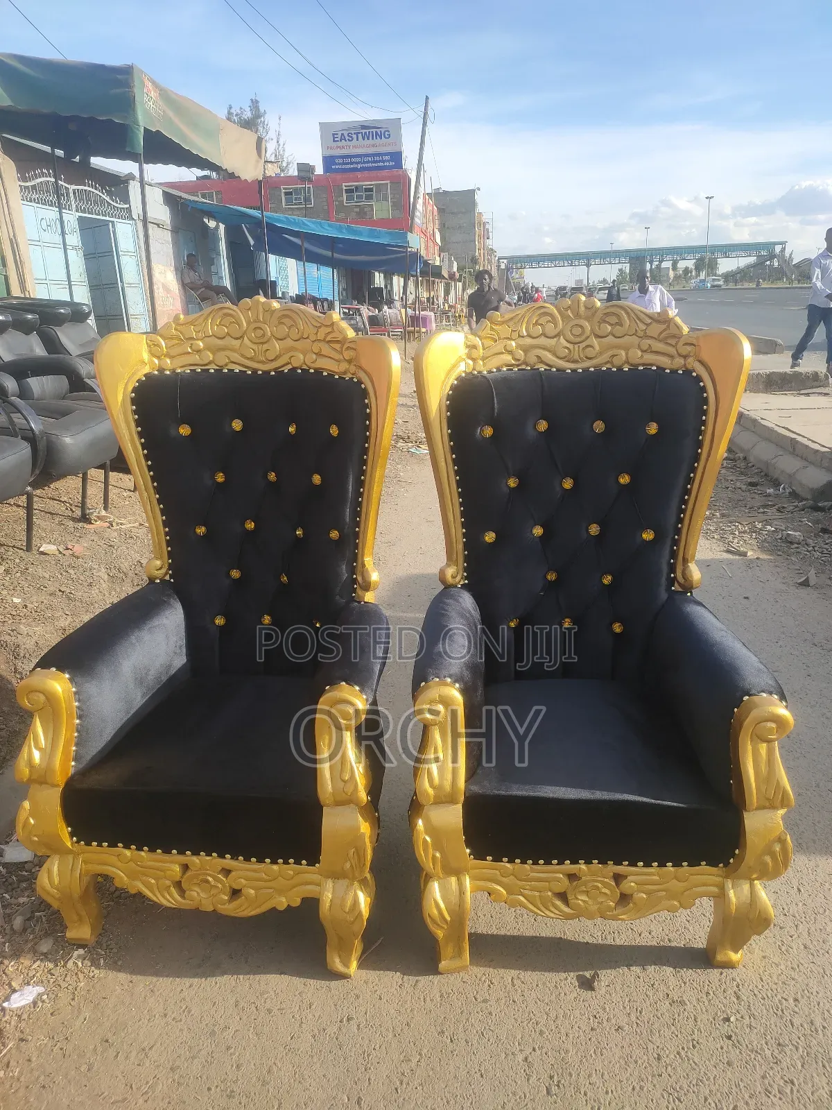 Antique/ King Chairs/ Wing Chair