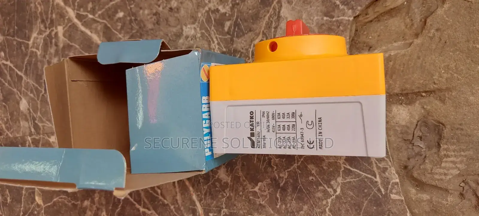 Katko Isolator Enclosed 40A Ac21 25A Ac23 3P Ip66