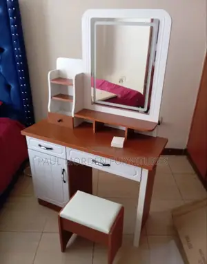Luxury Design Vanity Dressing Table With a Stand Stool