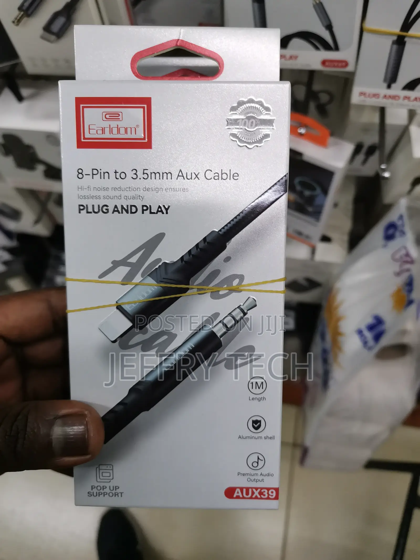 Audio Cable Earldom Et-Aux53, 3.5mm to Type-C, 1.0m