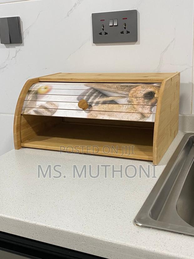 Eco-Friendly Bamboo Bread Bin - thumbnail 3