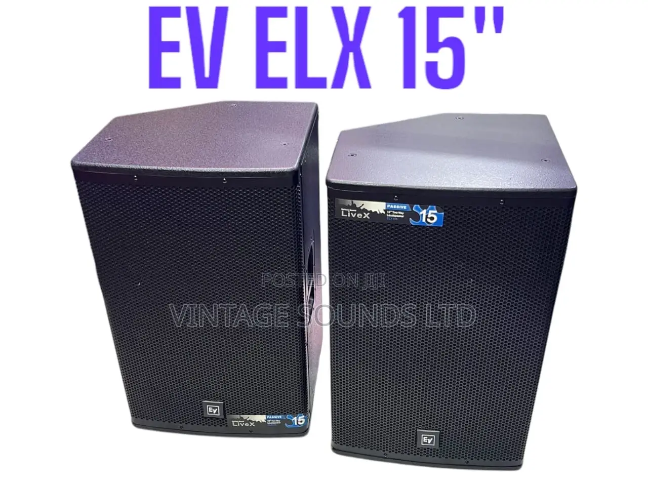 Ev Elx 115 15” 2way Midrange Loudspeaker Speaker Black 1pcs