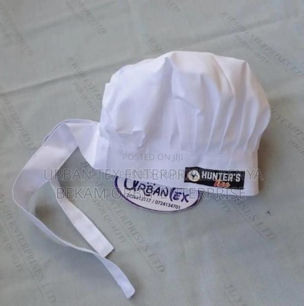 Branded White Chef Hats - main view