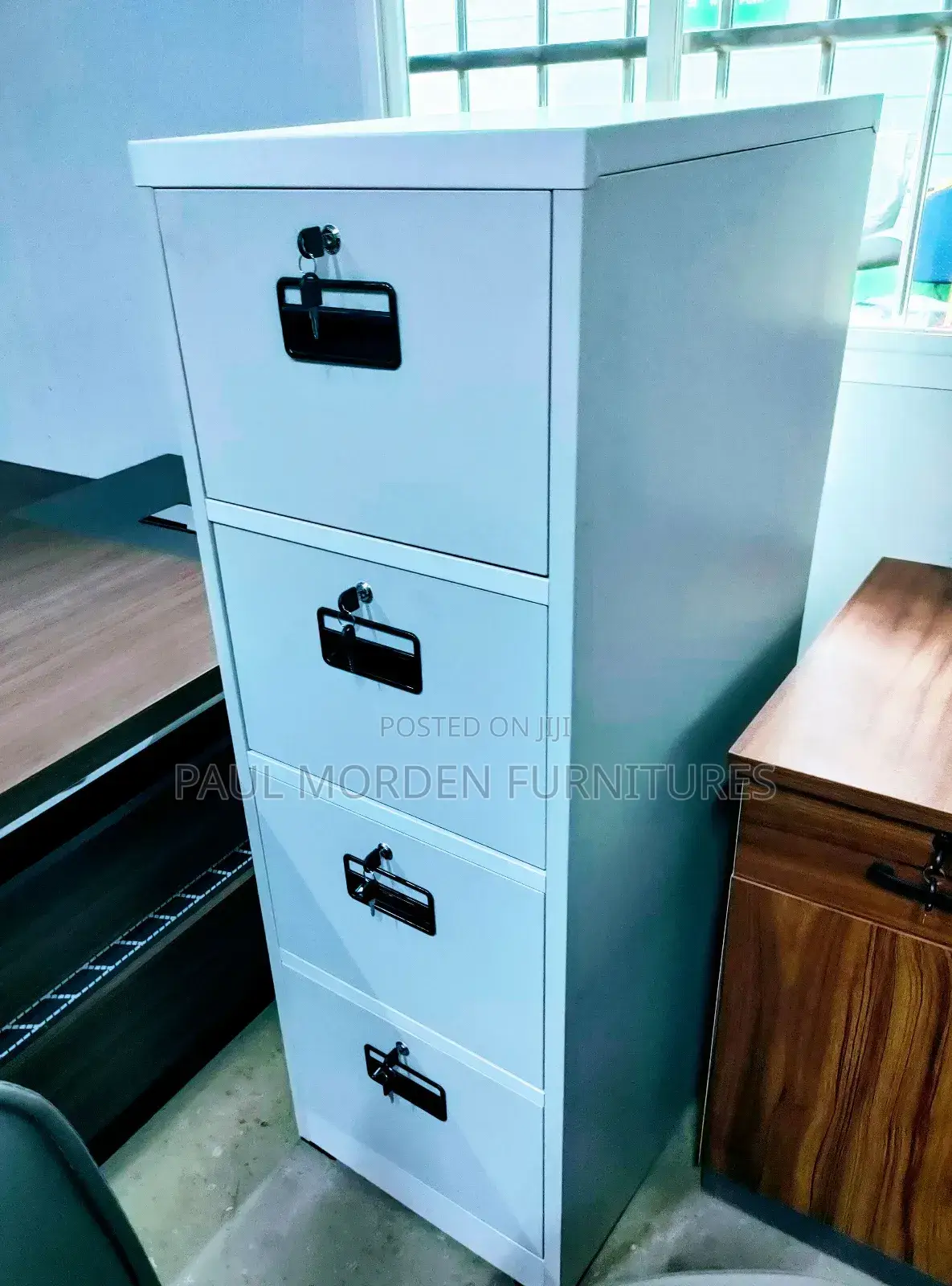Four Drawers Metallic Filing Cabinet