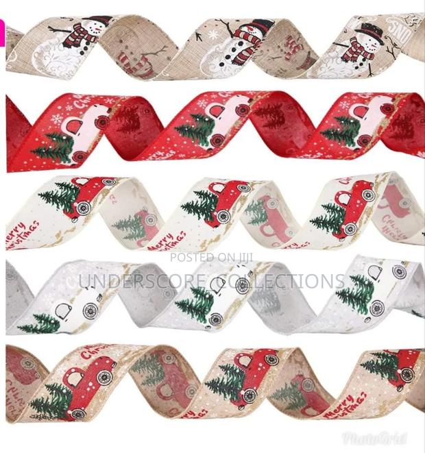 *5 Meters Christmas Themed Ribbon  .All Colors Available*