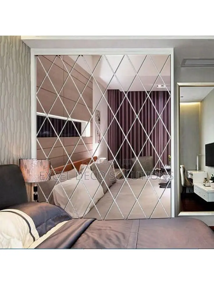 Wall Decor Ideas Diamond Mirrors