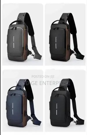 Multifunction Anti- Theft USB Shoulder /Chest Bag