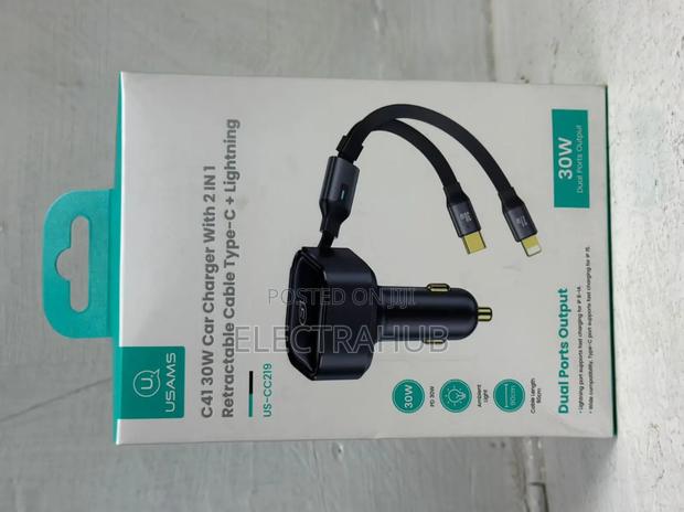 Usams 30w Car Charger Brand New Sealed