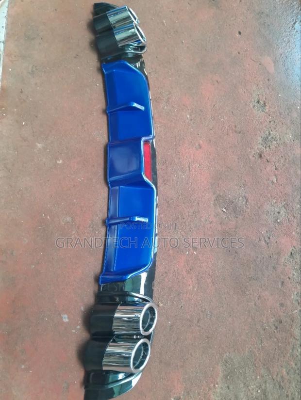 Custom Blue Rear Diffuser