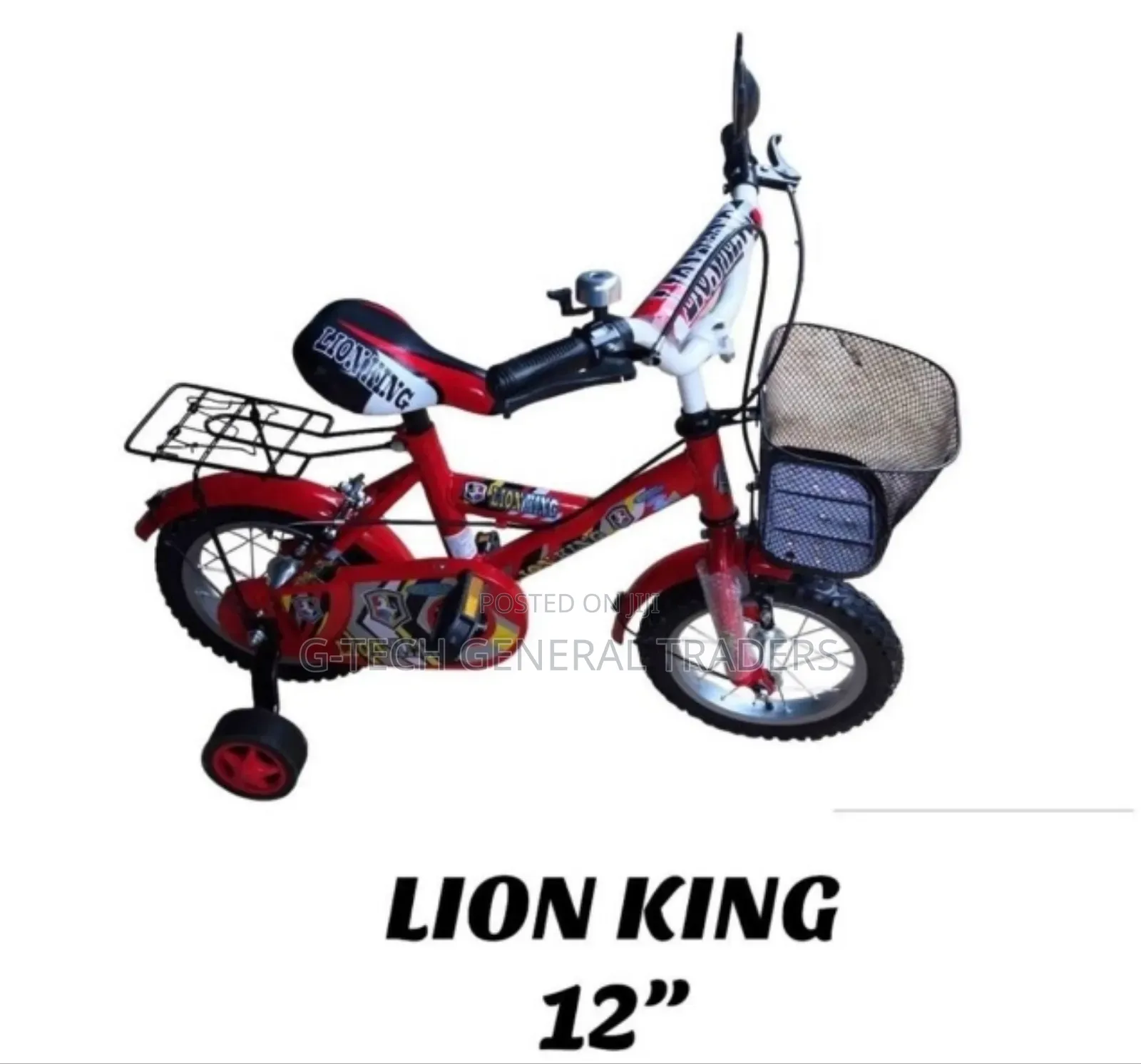 Lion King Heavy Duty Size 12 Bike Suitable For Age 2-5yrs
