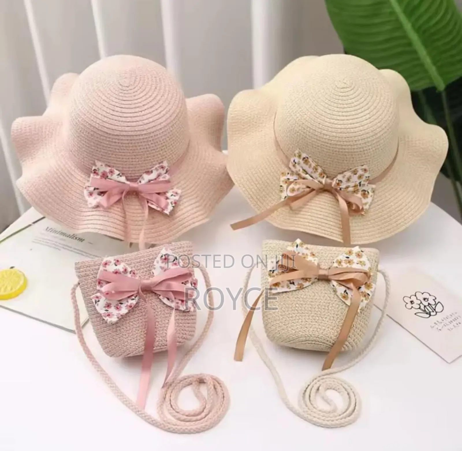 2pcs Girl Bag Hat Set