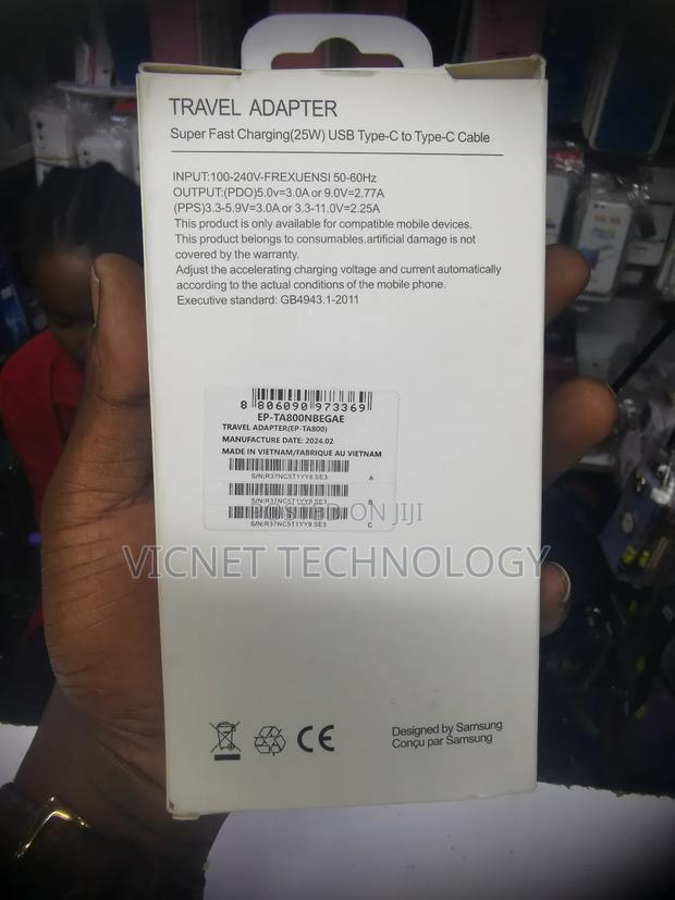 Samsung 25watts USB C Power Adapter and Cable - thumbnail 2