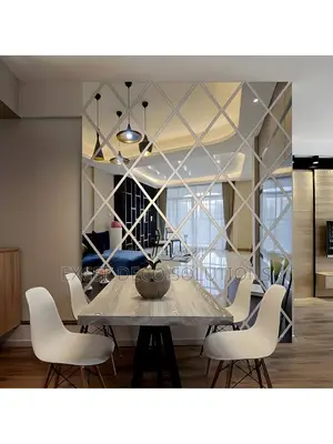 Dining Area Diamond Acrylic Mirrors