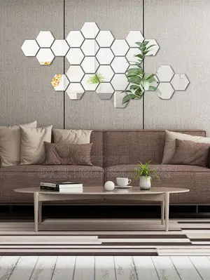 Wall Mirrors Hexagon Shapes