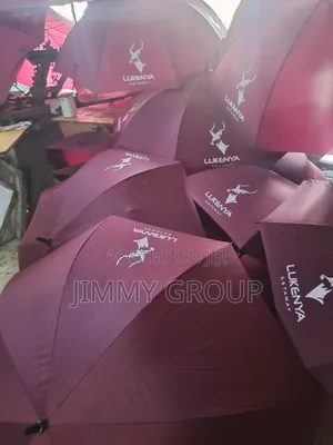 Maroon, Brown Umbrellas