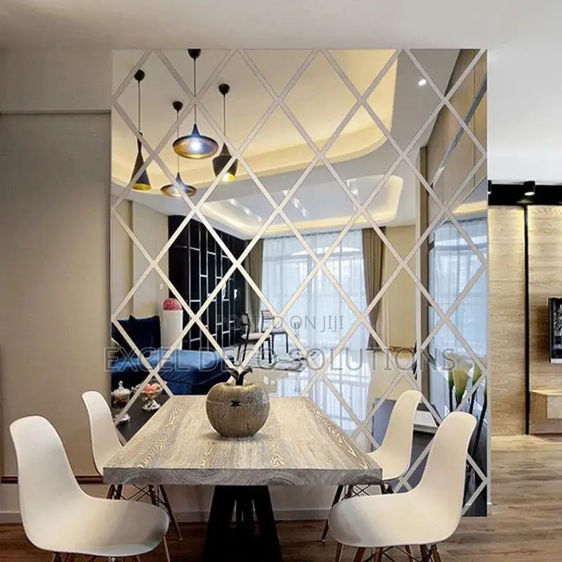 Geometric Style Diamond Decor Mirrors
