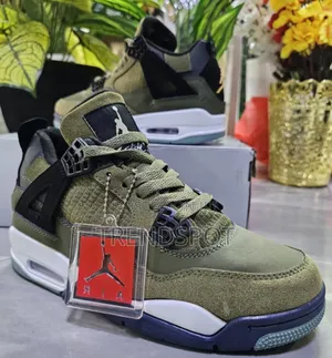 Jordan 4 Olive Green  Sizes 39-45. At 3200 KSH