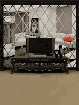 Luxury Wall Decor Diamond Acrylic Mirror