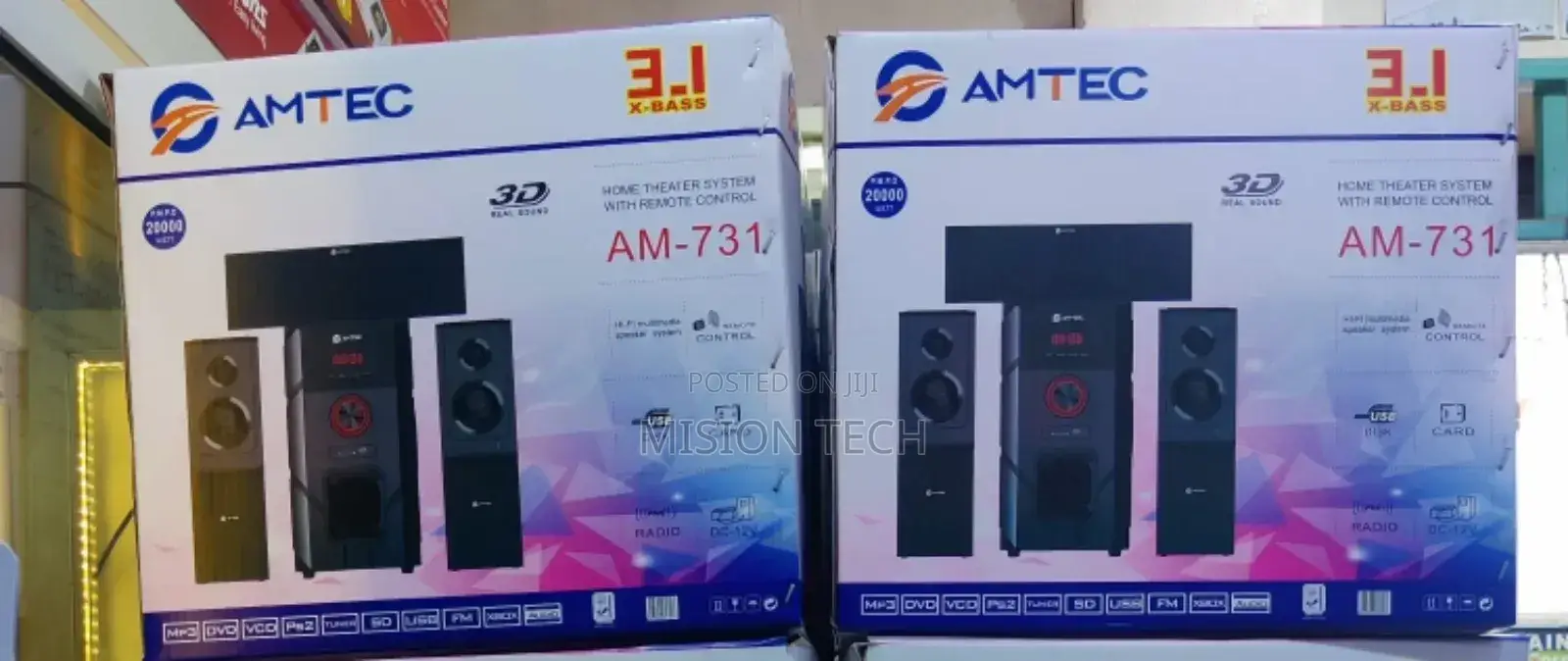 Amtec AM-731 3.1CH 20000W Sub Woofer Multimedia° 