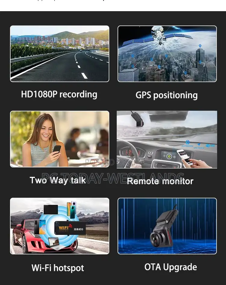 4G Hidden Dash Cam GPS Tracking Support Live Remote Monitor