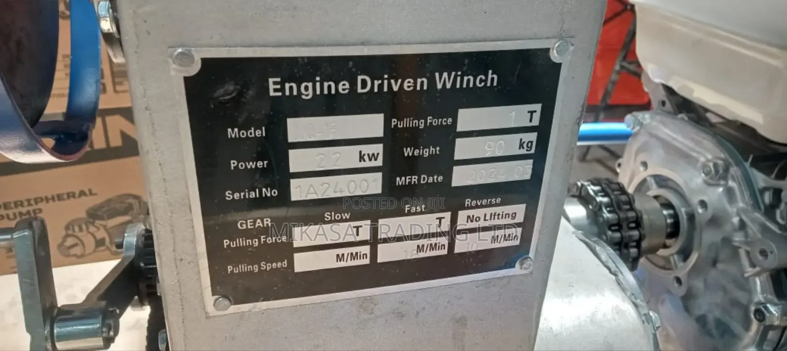 Toller 1T Petrol Hoist (HONDA ENGINE)