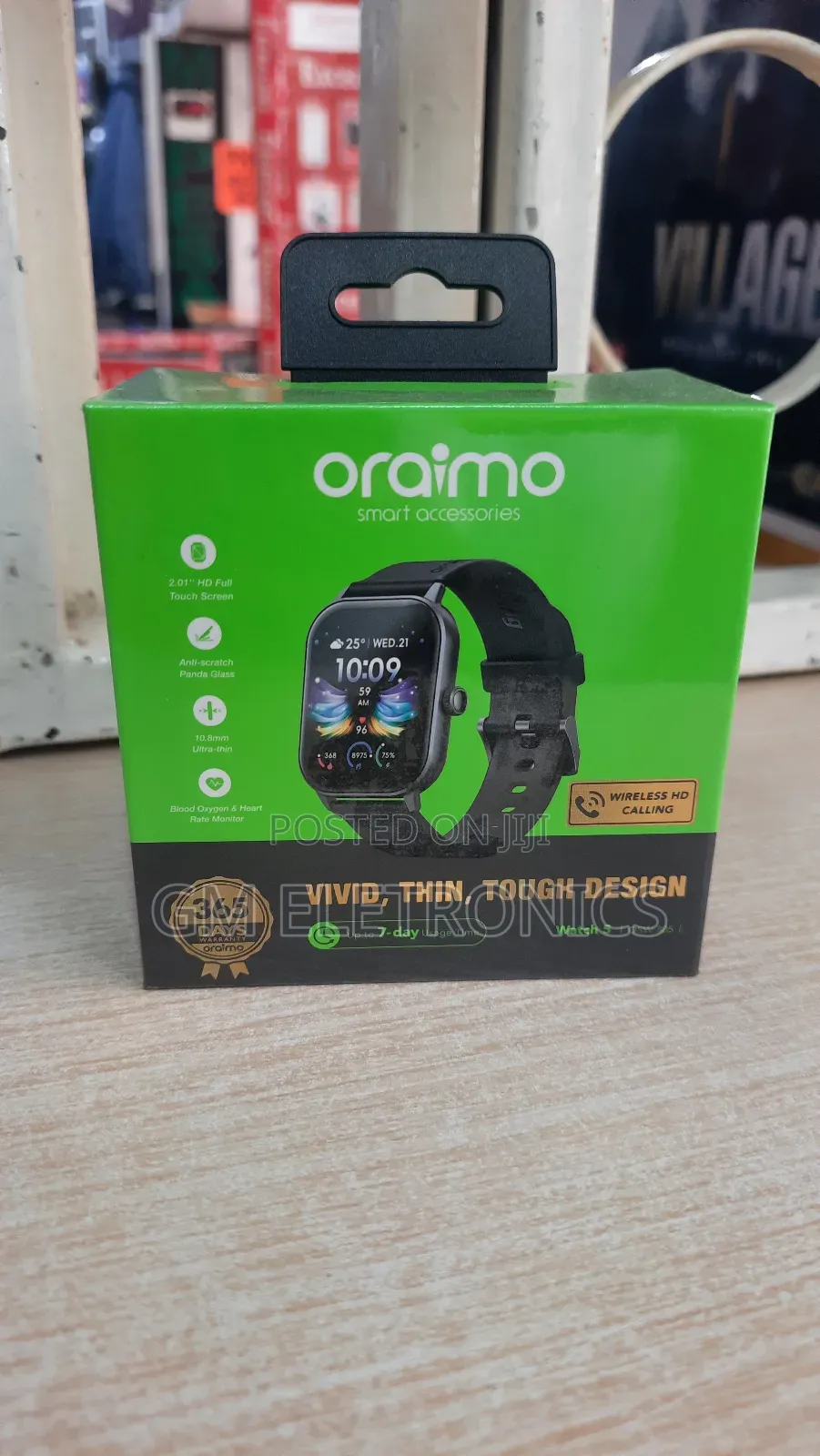 Oraimo Watch 5 Smart Watch- Black