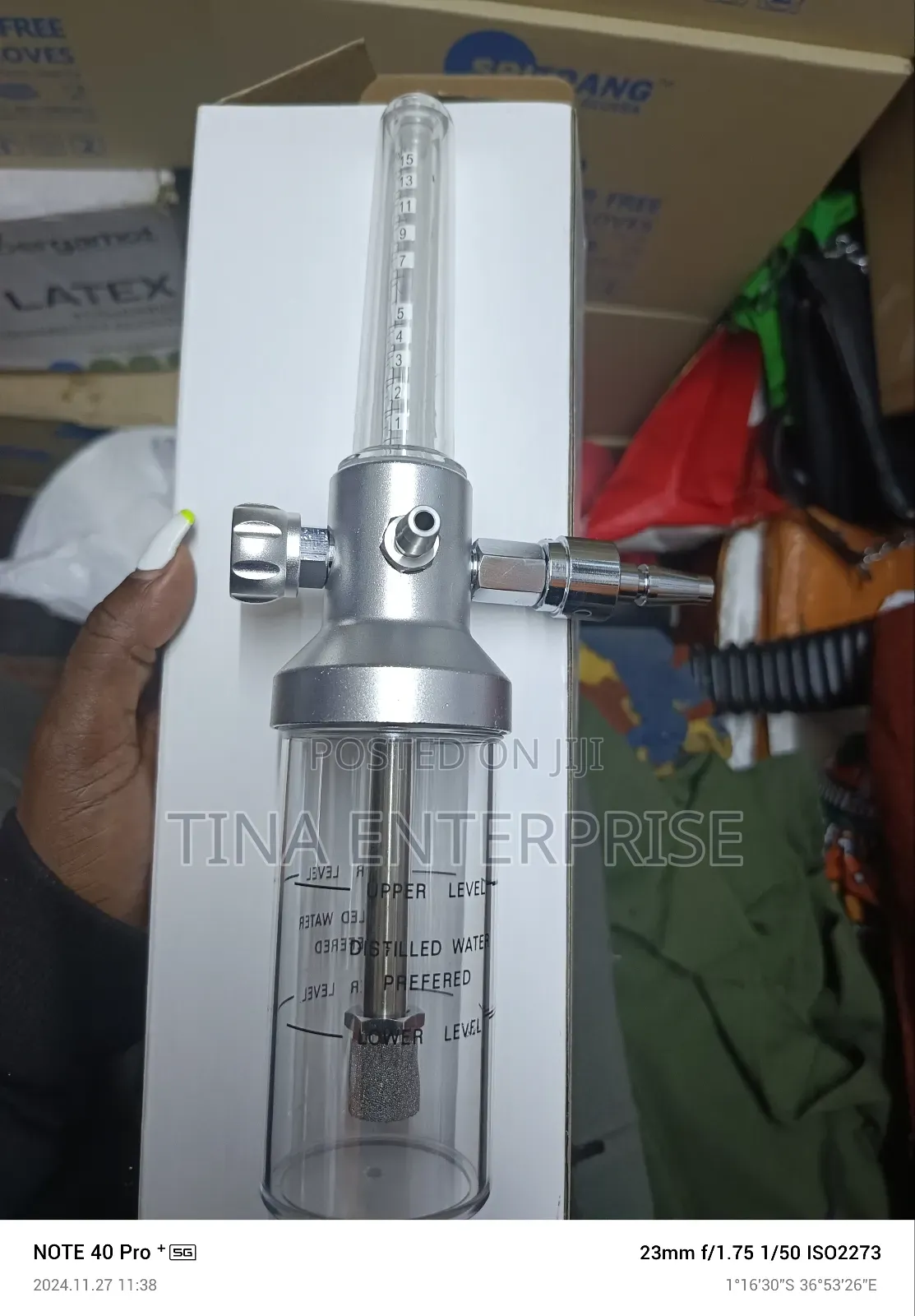 Oxgyen Flow Metre(Wall Type)