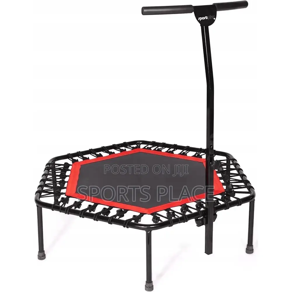 Fitness Trampoline With Powerful Handle for Jumping Foldabl