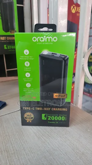 Oraimo Traveler 12 20000mah 12W Power Bank.
